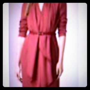 Burberry London Rose pink silk scarf dress”Evelyn